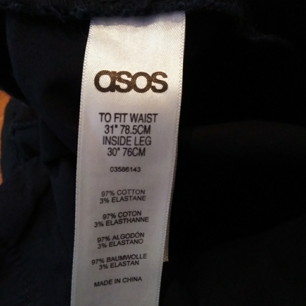 Mens slim fit Asos pant